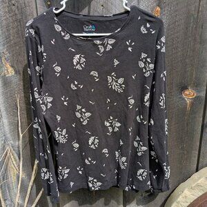 2 For $5! Croft & Barrow Long Sleeve Paisley Top